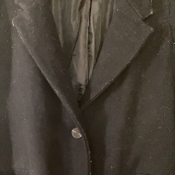 Long & Warm Black Pea Coat - Picture 8 of 12